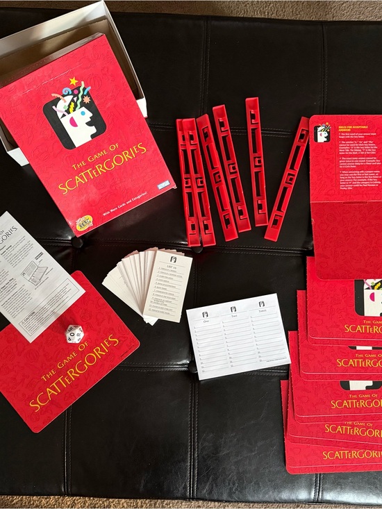 Parker Brothers Other - Scattergories Game Box - Bright Red